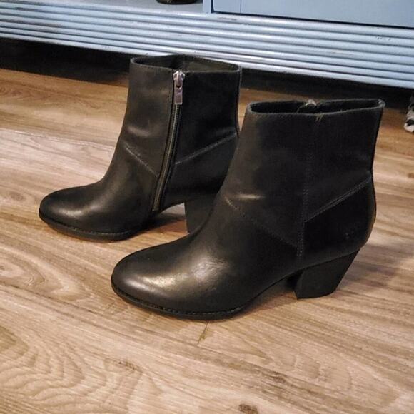 Frye‎ black leather booties boots size 10 - Picture 1 of 11